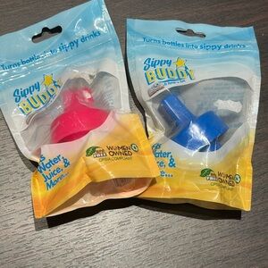 Vibrant Pink and Blue Dining Water Bottles